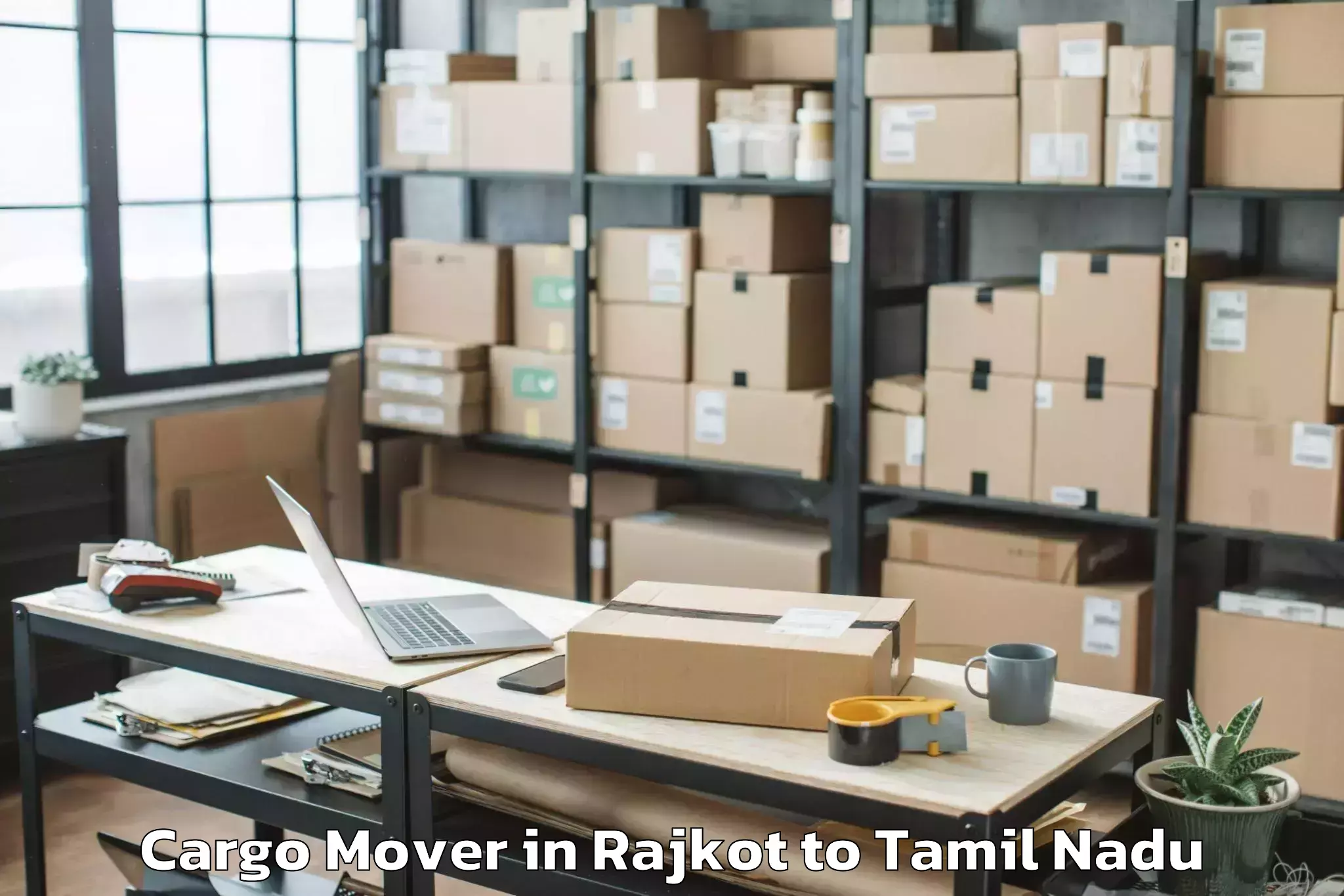 Get Rajkot to Tattayyangarpettai Cargo Mover